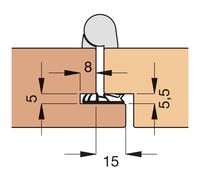Goll Guarnizione porta A1021 nero