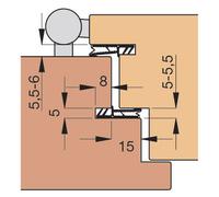 Goll Guarnizione porta anteriore SF1017 grigio