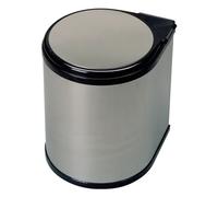 Gollinucci LINEA 270 274 Pattumiera incasso Inox e Nero