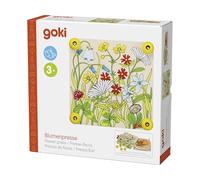 Gollnest & Kiesel GmbH & Blumenpresse Frühlingswiese: 17,5 x 17,5 x 4,5 cm, Holz und Pappe, per Stück