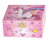 Gollnest & Kiesel GmbH & Musikspieldose Einhorn, Melodie: Schwanensee: 15 x 10,8 x 8,8 cm, feste Pappe, per Stück