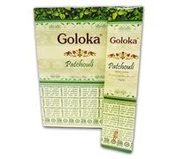 GOLOKA - Bastoncini di incenso, Aroma: Patchouli Masala, Confezione da 15 12 Confezioni