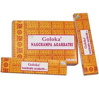 Goloka Nagchampa Agarbathi, 12 scatole di incenso da 16 g, per un totale di 192 g