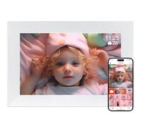 Golony Frameo - Cornice digitale Wi-Fi, 10,1 pollici, touch screen 1280 x 800 IPS, rotazione automatica, 32 GB, condividere foto e video con audio istantaneamente tramite app Frameo da ovunque, bianco