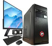 Golook PC Desktop Computer Ufficio Fisso Completo • Intel i5 16GB RAM 240GB SSD + 1TB HD • Monitor 27” • Tastiera Mouse Cuffie Casse Pad