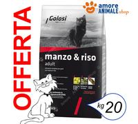 Golosi CAT Adult → Manzo e Riso - 20 kg - Crocchette Per Gatti, Mangime Gatto