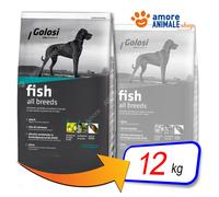 Golosi DOG Adult → Pesce - 12 kg - Crocchette Per Cani, Mangime Per Cane