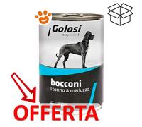 GOLOSI Dog Bocconi, Lattine 1250 gr → GUSTI Vari - Umido Cane, Cibo Per Cani