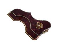 Golpeador De Guitarra Folk Battipenna Per Chitarra Con Design A Corona Utilizzando Il Bordo Di Una Vera Conchiglia Di Abalone(41inch)