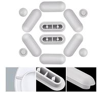 GOLRISEN 12 Pezzi Paracolpi per Sedili WC Universale Paraurti di Ricambio Accessorio del Paraurti per WC Kit Paraurti del Sedile del Water Universale Paracolpi in Plastica per Copriwater