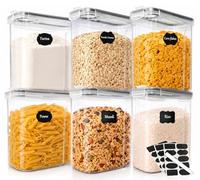 GoMaihe Contenitori Ermetici per Alimenti, 6 x 4 L, Muesli e Cereali
