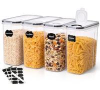 GoMaihe Contenitori ermetici per alimenti con coperchio, 4 x 4 L
