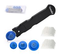 Gomake Taglierina in vinile per rivestimento auto, per tagliare e tagliare la tinta dei finestrini in lega, coltello per tagliare e posizionare i rulli in brossura e tagliare la pellicola per auto,