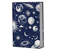 GOMAKERER 1 custodia per libri in tessuto elastico celestiale, protezione per libri fino a 20,3 x 27,9 cm, riutilizzabile, in tessuto elastico, per libri in brossura, quaderni, libri di testo, regalo