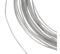 GOMAKERER 1 rotolo di Filo Metallico Da 20m, 1.5mm Filo di Alluminio Argentato Filo di Metallo Flessibile per Modellare Cappelli con Tesa, Creazione di Gioielli, Perline Floreali