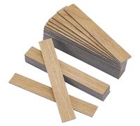 GOMAKERER 100 modelli di pavimenti per casa delle bambole, 10 x 1,5 cm, mini assi in legno con retro adesivo, accessori per mobili per casa delle bambole fai da te, diorama, giardino delle fate, color