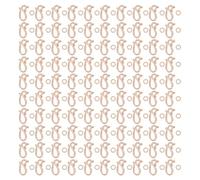 GOMAKERER 100 set Fermagli Ad Anello con Gancio A S, Chiusure A Levetta In Metallo Tibetano Chiusure Ad Anello Chiusure Terminali per Braccialetti, Collane, Creazione di Gioielli Artigianali, Oro Roso