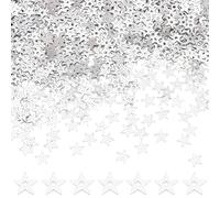 GOMAKERER 100g Paillettes A Forma di Stella Minuscola In Argento, 5.5mm Mini Paillettes Stella Ricamo Paillettes con Fori Fai Da Te Paillettes Sciolte per Cucire Ricamo Applique Fai Da Te Artigianato