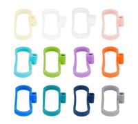 GOMAKERER 12pz Porta-Cucchiaio In Silicone per Barattolo, 12 colori Porta Cucchiaio Ermetico Aggiunge Supporto per Funzione di Conservazione Di Cucchiaio Accessori Da Cucina per La Conservazione