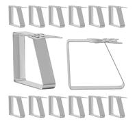 GOMAKERER 16 clip fermatovaglia a forma di farfalla, in acciaio inox, clip per tavolo da picnic, per casa, sala da pranzo, feste, tovaglia fissa (4,8 x 2,5 x 4,1 cm)