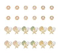 GOMAKERER 24pz 2 forme Ciondoli per Unghie A Tema Oceano, Decorazione per Unghie Conchiglia di Mare Stella Marina Gioielli per Nail Art Cabochon per Unghie In Smalto In Lega per Unghie Acriliche