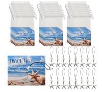 GOMAKERER 50 biglietti di storia con stelle marine che fanno una differenza, Starfish Story Gifts Mini souvenir per il personale, regalo di ringraziamento