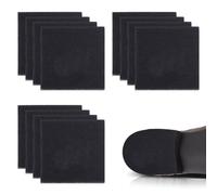 GOMAKERER 6 Paio di Cuscinetti per Scarpe Antiscivolo, Impugnature per Scarpe In Gomma Nera Sul Fondo Delle Scarpe Protezione Suola per Scarpe Fogli di Riparazione per Tallone e Suola