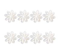 GOMAKERER 8pz Perline di Madreperla di Fiore di Margherita, Perline di Conchiglie di Fiori Naturali Da 12mm Perline di Conchiglie Floreali Intagliate per Braccialetti Collane Gioielli