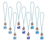 GOMAKERER 9pz 3 colori Perline Ciondolo Malocchio, Perline di Vetro Lavorato A Lume Contro Il Malocchio Turco Blu, Decorazioni Pendenti con Corde per Specchietti Auto, Borse e Altri Ornamenti