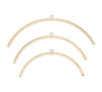 GOMAKERER Campana Da Letto 3 pz 3 stili, Nursery Mobile Presepe Letto Campana Campanelli Eolici In Legno Appeso Fai Da Te Cornice In Legno Ornamenti Kit Fatto A Mano per Accessori Charms