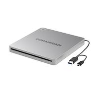 GOMAMIDADI Lettore DVD esterno USB 3.0 e tipo C, masterizzatore e lettore portatile per laptop, PC, Mac, Windows 11/10/8/7, Plug & Play, design leggero per casa, ufficio e viaggio