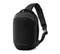 Gomatic Sling Bag Navigator 6L - Zaino a Tracolla Antifurto Unisex, Organizer Tech RFID, Impermeabile, Tasche Multiple, Porta Tablet 11”, Look Minimal per Lavoro, Città, Viaggio - Nero