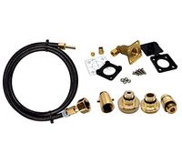 Gomet DN Autogas Parts - Set di ricariche per bombole del gas europee GPL con tutti gli adattatori GPL, ACME DISH EURONOZZLE a baionetta e valvola di non ritorno punto di riempimento