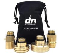 Gomet Kit adattatore di ricarica per serbatoio GPL GPL da 21,8 mm per Europa, ACME, Dish Euronozzle e baionetta, con borsa per il trasporto