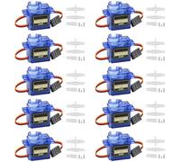 GOMETY 10 pz 9G Micro Servo Motore Micro Motore Servo Servo per Elicottero Auto Modelli Veicoli Controllo con Cavo, Mini Servos Arduino Project