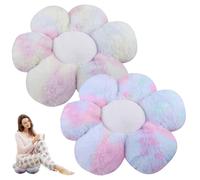 GOMETY 2 cuscini floreali, 40 x 40 cm, a forma di fiore, bambola di girasole, per camera da letto, divano, sedia, decorazione