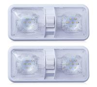 GOMETY 2 lampade da soffitto a LED per auto, 12 V, super luminose, 600 lm, con interruttore, luce bianca per auto, camper, camper, roulotte, barca, 2 pezzi
