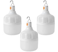 GOMETY 3 lampade da campeggio a LED, ricaricabili USB, lanterna da campeggio, super luminosa, 3 modalità di illuminazione, funzionamento a batteria, luce da campeggio, portatile, per attività