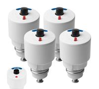GOMETY 4 pezzi fusibili automatici a vite da 20 A, fusibile da 20 Ampere, filettatura E27 media (caratteristica L), fusibile per vecchia distribuzione elettrica, fusibile automatico a vite (blu)