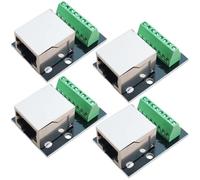 GOMETY 4 pezzi RJ45 Ethernet Breakout, adattatore per morsetti a vite, connettore a vite Pitch a 8 poli RJ45, connettore Ethernet CCTV/DVR