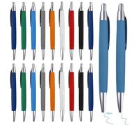 GOMETY 50 penne a sfera ergonomiche, set di penne a sfera di alta qualità, antiscivolo, facile da scrivere, per l'ufficio e la casa, colore casuale