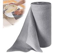 GOMETY 50 rotoli di panni in microfibra per la pulizia, 30 x 30 cm, rotolo di panni per la pulizia senza pelucchi, per la pulizia dell'auto, la cucina e la casa