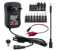 GOMETY Alimentatore universale da 30 W, 3 V, 4,5 V, 5 V, 6 V, 7,5 V, 9 V, 12 V, AC a DC, adattatore multi-voltage con porta USB da 5 V, 2,1 A, spina da 14 DC, adattatore di alimentazione 2000 mA per