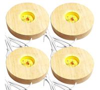 GOMETY Base luminosa a LED in legno, presa luminosa USB per vetro acrilico, colore caldo, base in legno a LED, forma quadrata/rotonda, base per display a LED, per cristalli, vetro acrilico, resina