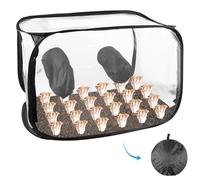 GOMETY Box per funghi con 2 porte a braccio, 90 x 60 x 60 cm, set compatto per allevare funghi, allevamento di funghi, set pieghevole per gli amanti dei funghi