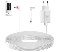 GOMETY Cavo di alimentazione e adattatore per fotocamera ad anello lungo 7,6 m, compatibile con cavo micro USB con alimentatore, cavo di ricarica per anello di prolunga USB, cavo di ricarica per cam