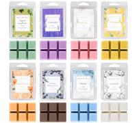 GOMETY Cera profumata autunnale per lampada profumata, 8 fragranze di cera di soia profumata, cera naturale melts, cera di soia scioglie cubetti di cera profumata per profumi, da donna, set regalo per