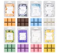 GOMETY Cera profumata autunnale per lampada profumata, 8 profumi, cera di soia profumata, cera naturale melts, cera di soia scioglie cubetti di cera profumata per profumi, da donna, set regalo per