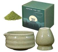 GOMETY Ciotola matcha in 2 pezzi, ciotola tradizionale per tè matcha, ciotola in ceramica matcha, ciotola per matcha, ciotola per matcha, ciotola per matcha, ciotola per matcha, ciotola per matcha in