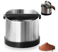 GOMETY Contenitore per colino, in acciaio inox, 700 ml, per caffè espresso, contenitore per colino, contenitore per colino, contenitore per caffè